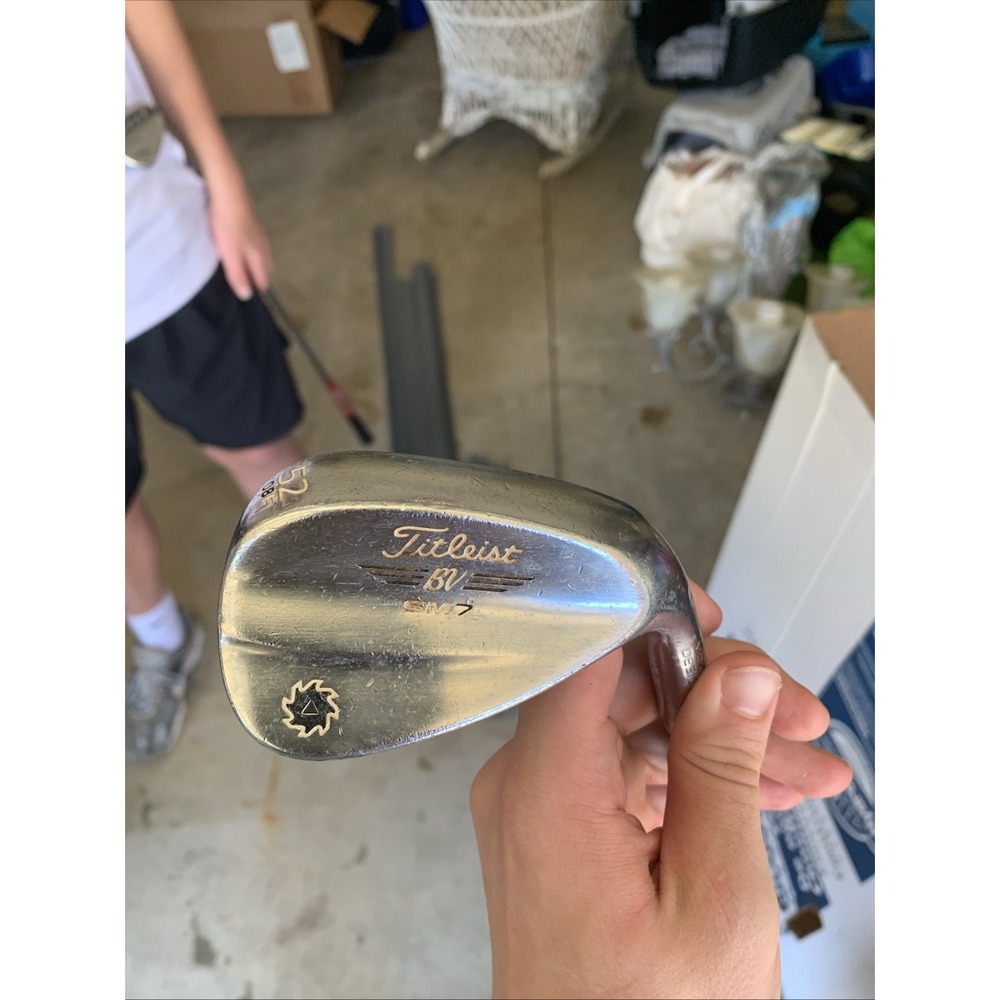 Titleist Vokey SM7 Brushed Steel 52°- 08 F-Grind Wedge, Wedge Flex RH